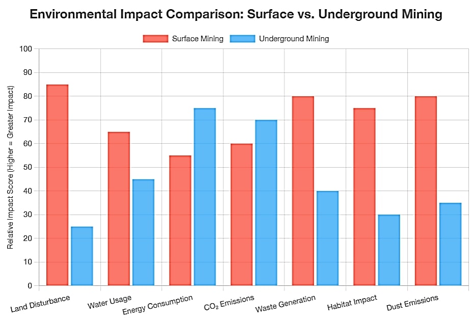 barite environmental impact comparison