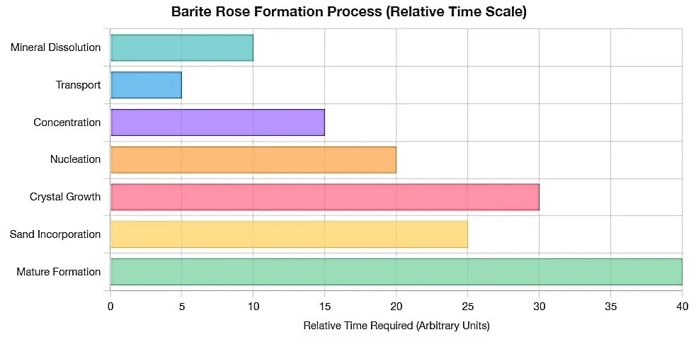 barite rose formation
