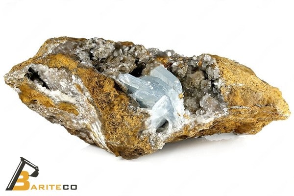blue-barite crystal
