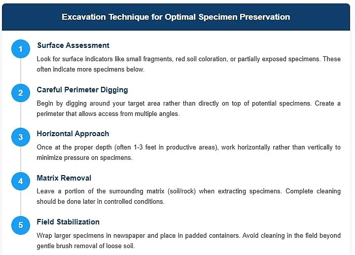 excavation techniques of barite